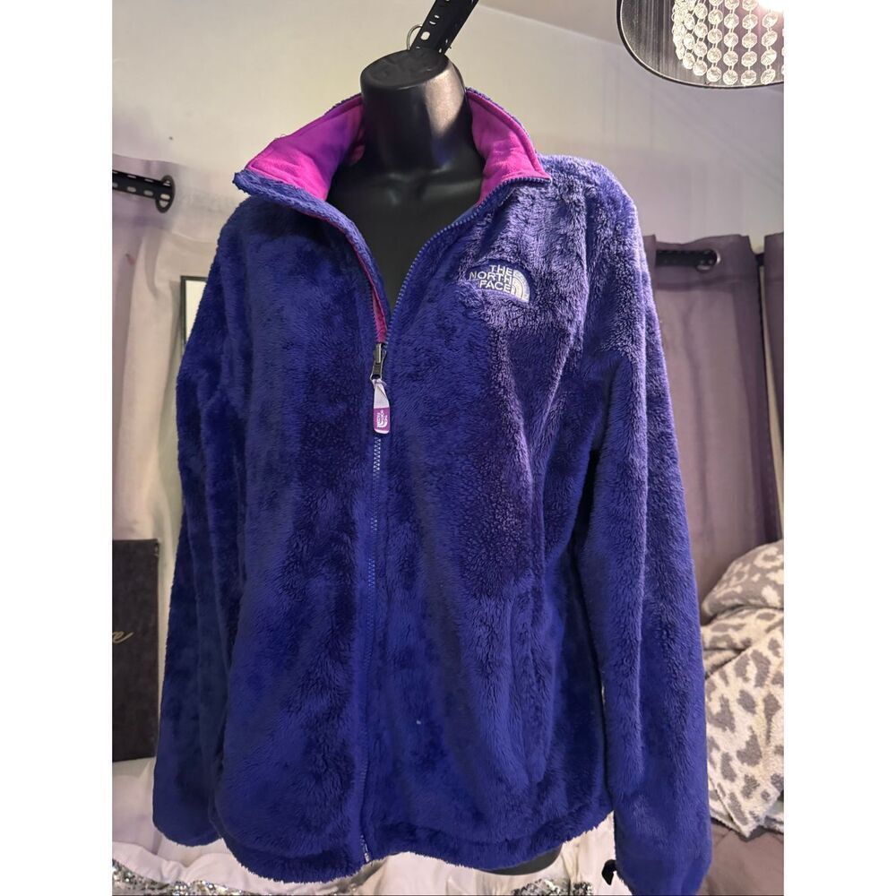 Tnf- north face royal bright blue /purple & pink osito fleece Jacket/coat large